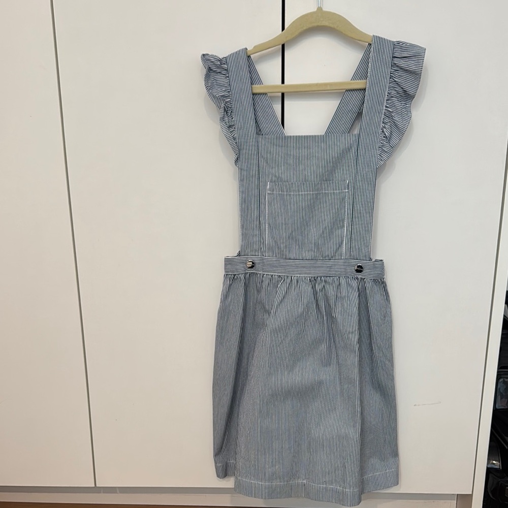 Jacadi Blue Ruffled Cut Out Sundress